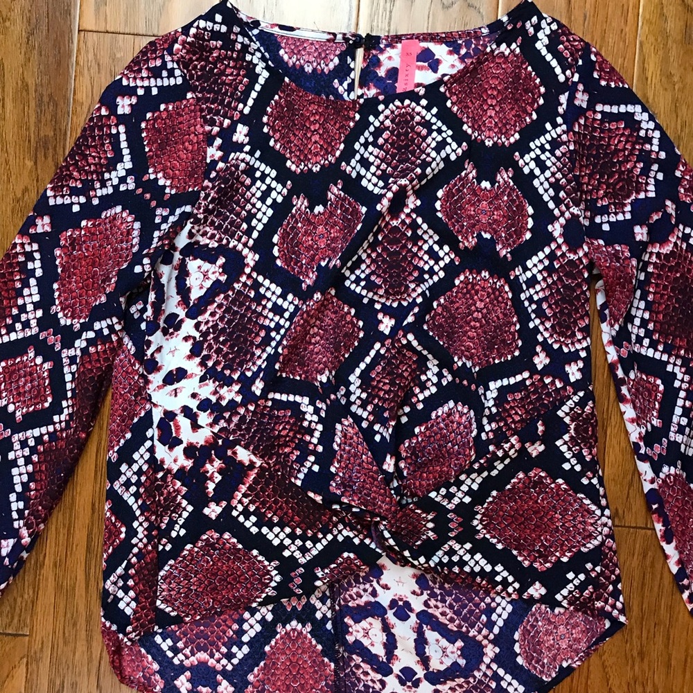 Eight Sixty Brand Blue and Pink Blouse